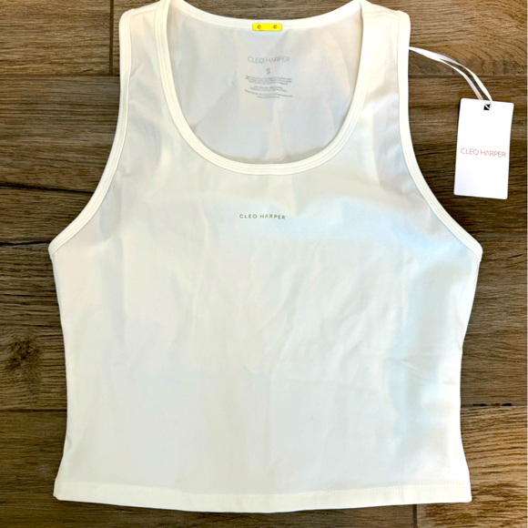 Cleo Harper Tops - White fitted tank Cleo Harper